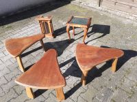 Vintage Tischchen und Wandschrank Echtholz Nordrhein-Westfalen - Castrop-Rauxel Vorschau