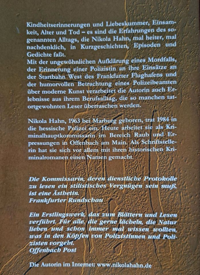 Bücher von Nikola Hahn ,Roman, Krimi, Gedichte in Wolkenstein