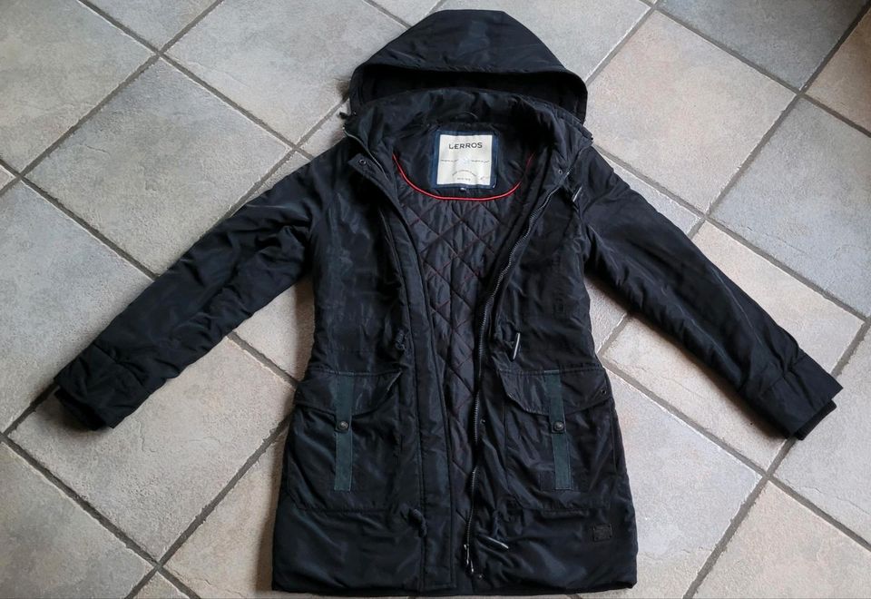 Mantel Jacke lang Lerros Gr. 38 schwarz in Schleiden