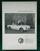 Alfa Romeo Spider 2000 Werbeanzeige 1961 Niedersachsen - Danndorf Vorschau