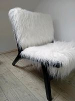 Design Sessel mit Fell /neuwertig Niedersachsen - Velpke Vorschau