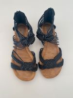 Sandalen schwarz Größe 38 veganes Leder Stuttgart - Sillenbuch Vorschau