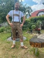 Herren Lederhose M L Büffelleder mit Hosenträger neu Berlin - Biesdorf Vorschau