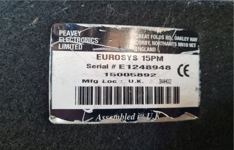 Peavey EuroSys 15PM  Aktiv-Monitorbox in Küps