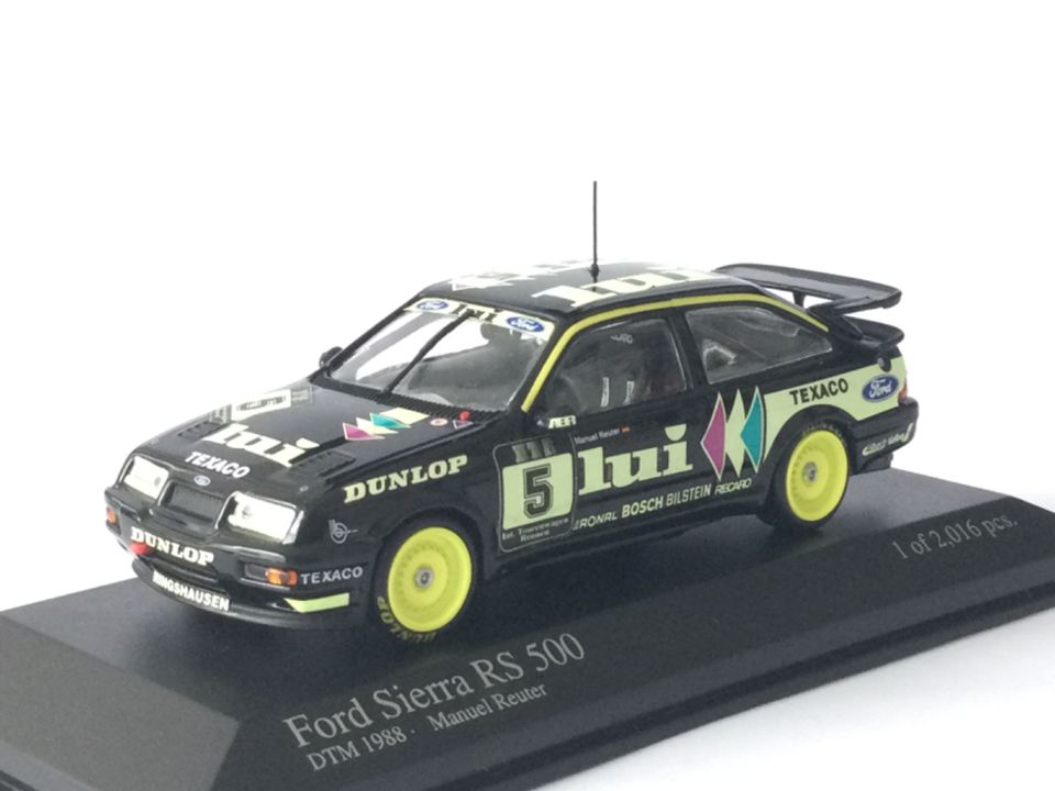 Minichamps 1:43 Ford Sierra RS Team Ringshausen DTM 1988 M.Reuter in Einhausen (Thüringen)