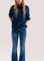 NEU H&M Jeans flared Denim dunkelblau, weites Bein, Größe 38 Hessen - Steinbach Vorschau