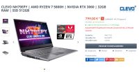 CLEVO NH79EPY | AMD RYZEN 7 5800H | NVIDIA RTX 3060 | 32GB RAM | Nordrhein-Westfalen - Korschenbroich Vorschau