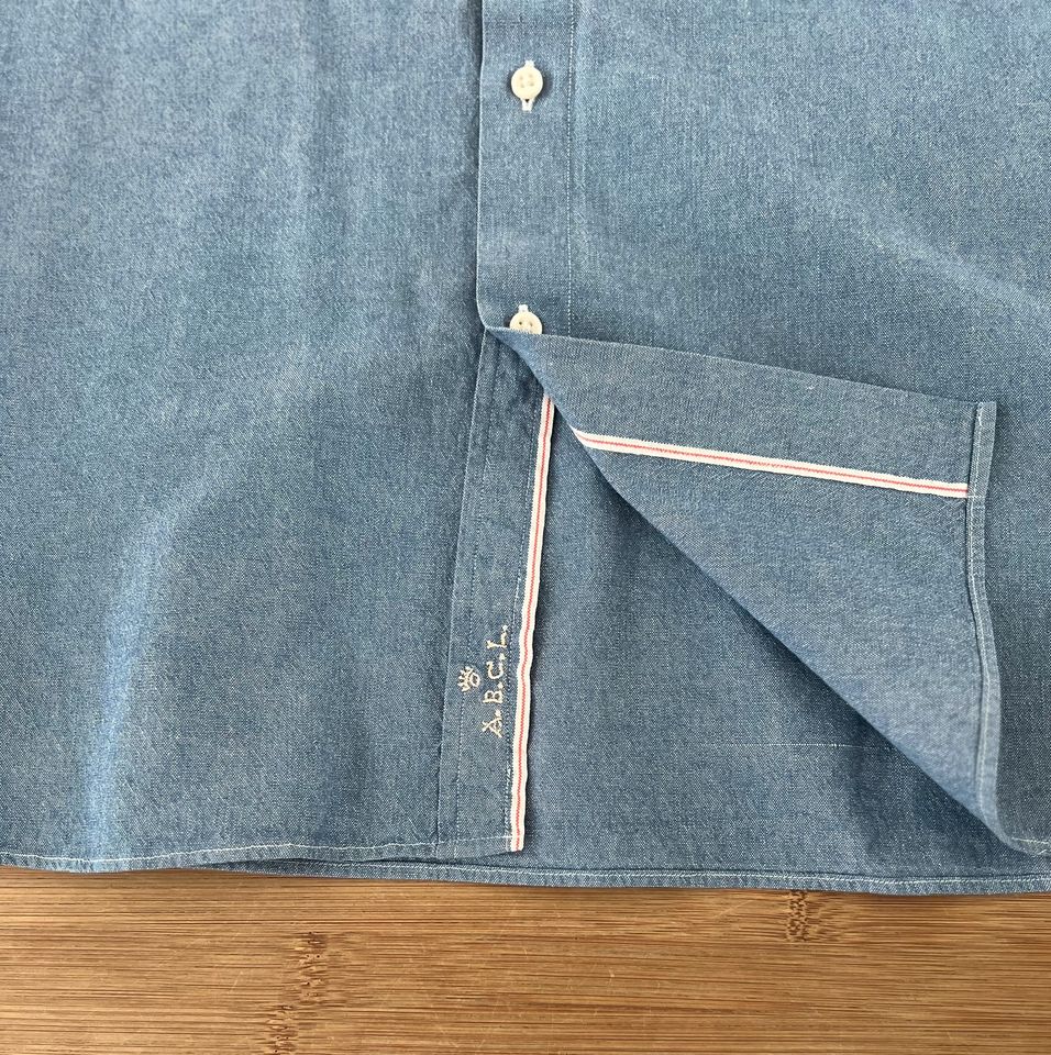 ABCL LIGHTWEIGHT DENIM SHIRT SELVAGE L MADE IN ITALY NP: 190€ TOP in Berlin