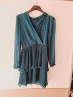 Kleid Zara XS Petrol Langarmkleid plissiert festlich Kr. Altötting - Burghausen Vorschau