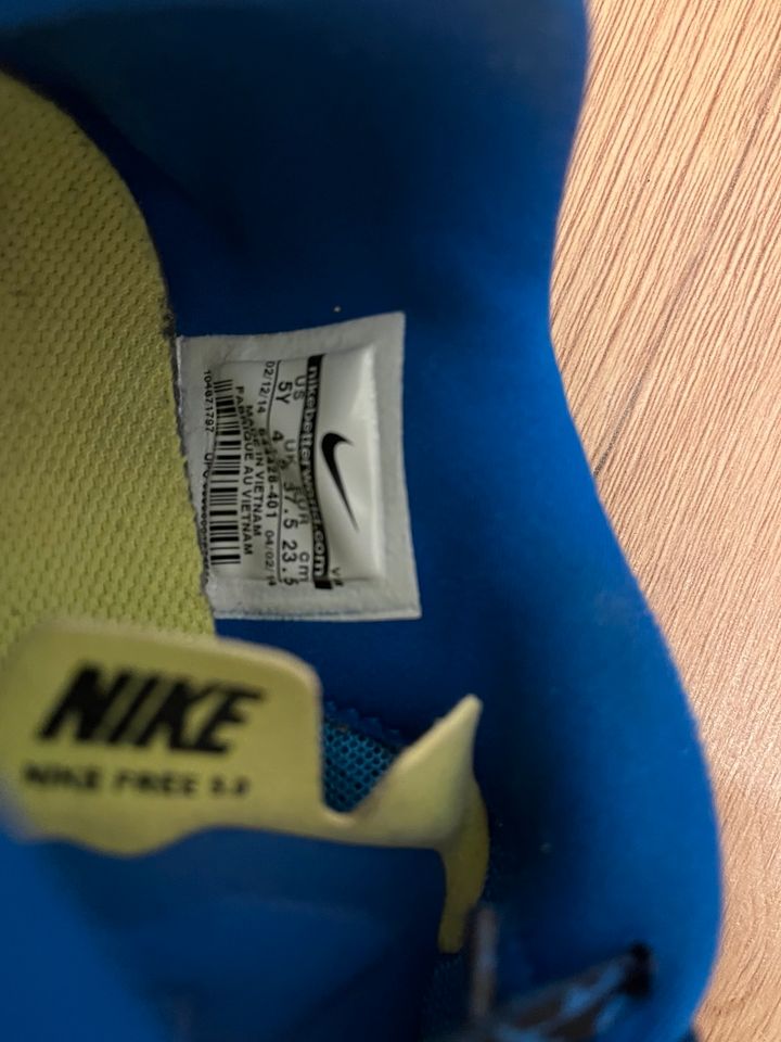 Nike Free 5.0 blau grün Sportschuhe 37,5 in Bad Kreuznach