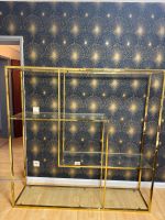 Metall Stand Regal Gold mit Glasplatte Neu Nordrhein-Westfalen - Gummersbach Vorschau