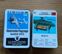 Quartett Kartenspiele  Historische Flugzeuge Hubschrauber Karten Baden-Württemberg - Mössingen Vorschau