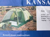 Camping Zelt Kansas 4/6 Personen / 420x305 cm  Höhe 200 cm Bayern - Rottenburg a.d.Laaber Vorschau