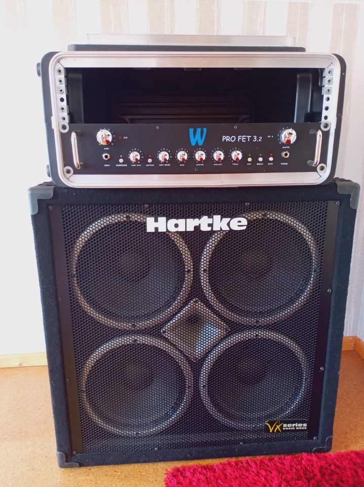 Hartke Bassbox 400 Watt + Warwick PROFET (oder Einzelverkauf) in Dautphetal