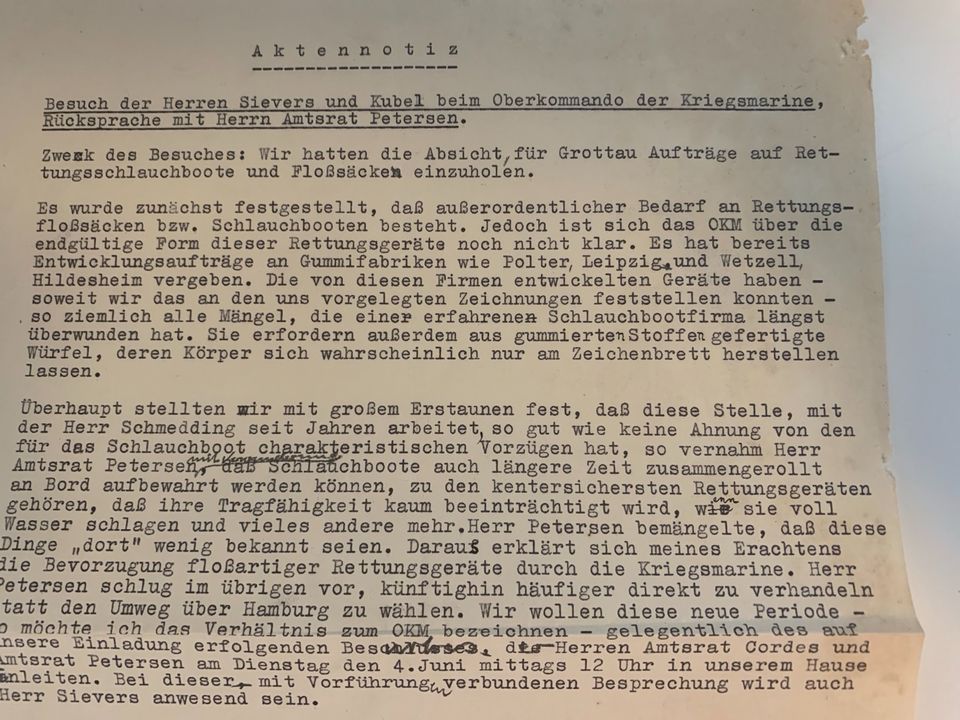 1940! Schreiben Kriegsmarine Bestellung Wehrmacht 2. Weltkrieg in Dürbheim