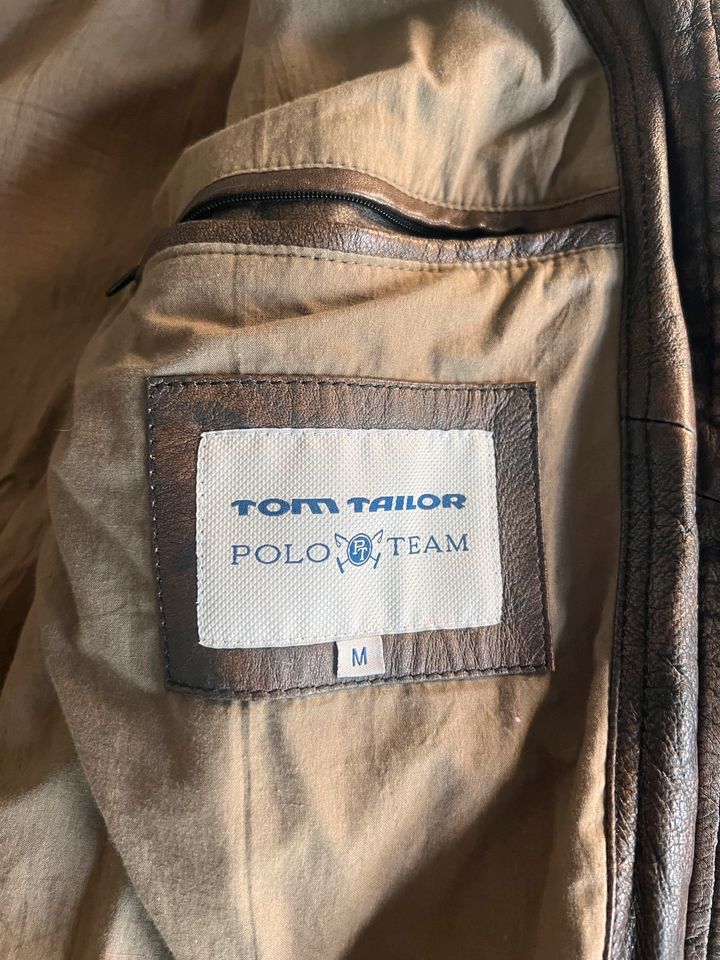 Lederjacke Tom Tailor Polo Team, Gr. M in Hamburg