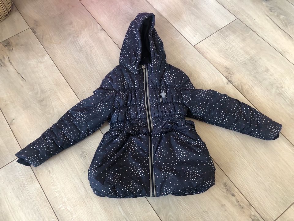 Tom Tailor Winterjacke Mantel blau Sterne Mädchen 128 134 in Liebenburg