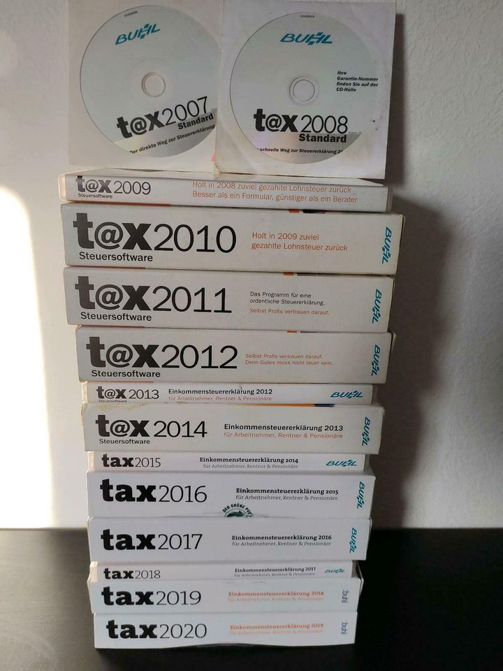 Tax Steuererklärung Buhl Software 2007-2011,2013,2014 in Rüsselsheim