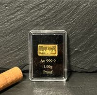 Goldbarren 1 Gramm Feingold Finegold Anlagegold Gold S549 Berlin - Schöneberg Vorschau