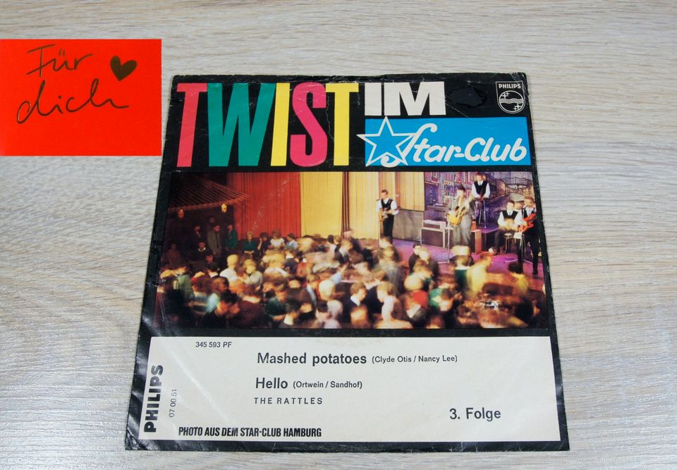 Rattles -Twist im Starclub - Hello -Single Vinyl  RARE in Bochum