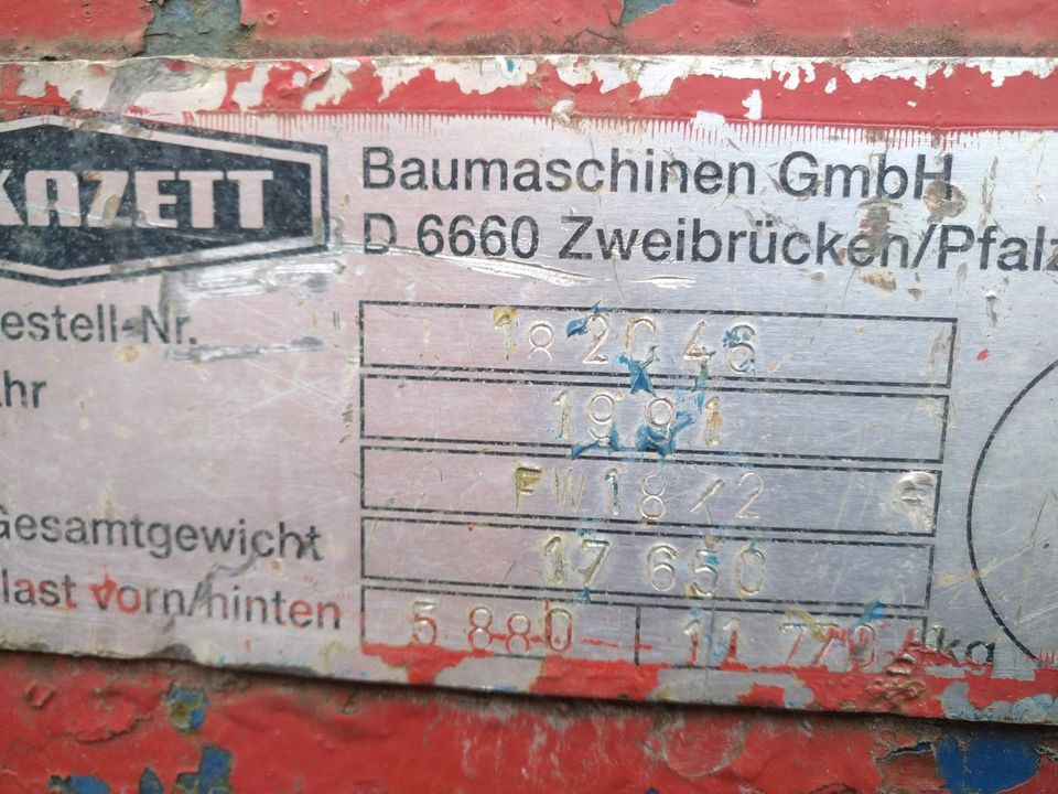 Baukran, Kran Pekazett/KSD Fahrwerk ,Achse in Eisingen