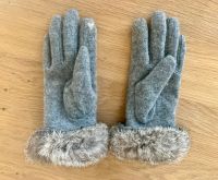 Gefütterte graue Handschuhe mit Touchfunktion Gloves Bayern - Pullach Vorschau