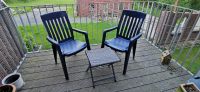 2 x Gartenstühle blau mit Klapphocker (nur bis 20.05.) Nordrhein-Westfalen - Lüdinghausen Vorschau
