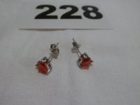 Ohrstecker mit Herzstein rot   1,37g     #228 Nordrhein-Westfalen - Hamm Vorschau