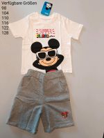 Mickey Mouse Sommer Set T-Shirt+kurze Hose 98 104 110 116 122 128 Niedersachsen - Lengede Vorschau