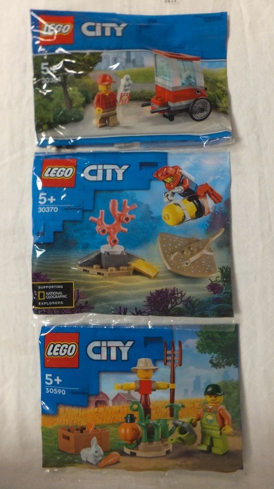 Lego 3x City 30364, 30370, 30590 Stachelrochen Polybags OVP Neu in Eberdingen