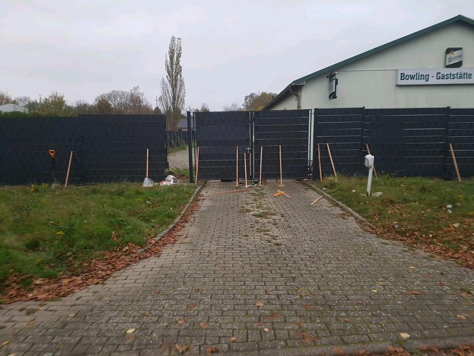 Doppelstabmatten, Hoftor, Gartentor, Gartenzaun, metallzaun. in Irxleben