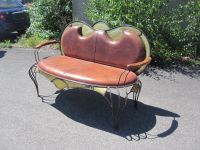 Wunderschönes Sofa, Couch, Leder + Eisen, Designerstück,neu, 50 % Köln - Köln Junkersdorf Vorschau