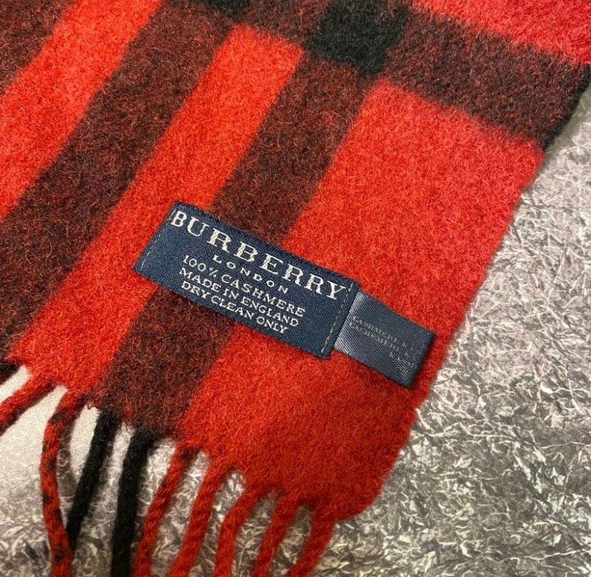 Cashmere Vintage Scarf Burberry/Red in Bitburg
