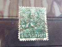 Alte Briefmarke, Deutsche Post, Bi Zone, 16 PF, Posthornnetz Nordrhein-Westfalen - Remscheid Vorschau