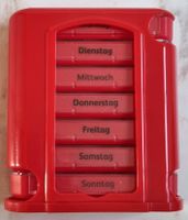 Tablettenbox für 7 Tage rot Medikamentendosierer Dithmarschen - Buesum Vorschau