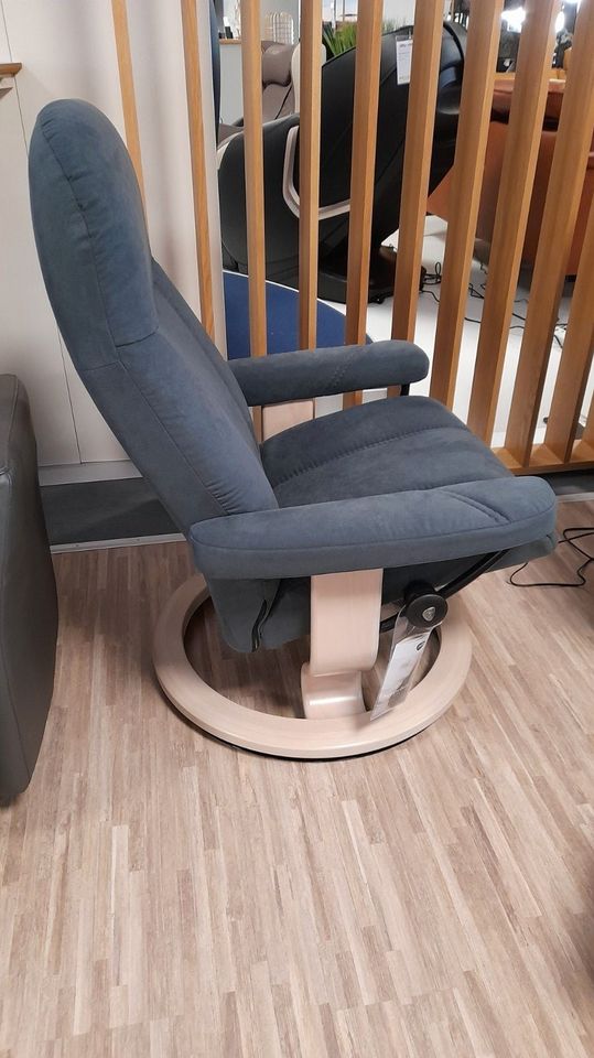 Stressless Sessel inkl. Hocker Consul M Dynamica Charcoal Classic in Kaiserslautern