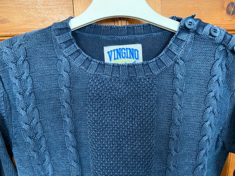 VINGINO Pullover Strickpullover Baumwolle blau Gr. 10 oder 140 in Mönchengladbach