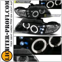 LED Angel Eyes Scheinwerfer schwarz für Chrysler Voyager 96-01 Hessen - Calden Vorschau