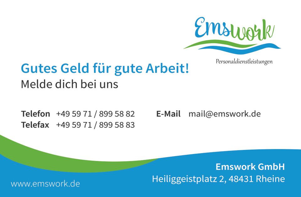 Anlagenmechaniker - Baustoff-Branche (m/w/d) in Rheine in Rheine