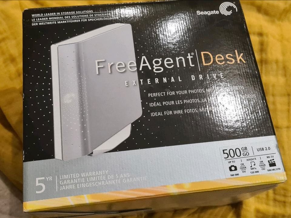 Seagate FreeAgent Desk Festplatte  500Gb in Großbeeren