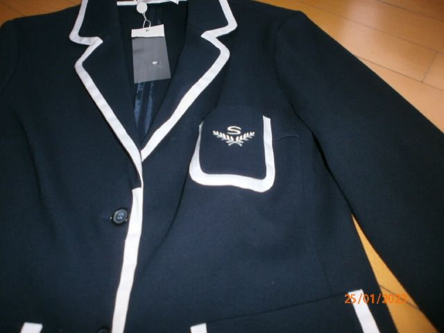 Designer Avantgarde Damen Jacke Blazer blau weiß marine Gr. L in Dortmund