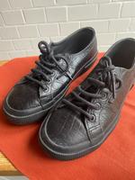 Superga Sneaker Turnschuhe Gr. 37 * schwarz * Krokodesign Nordrhein-Westfalen - Leichlingen Vorschau