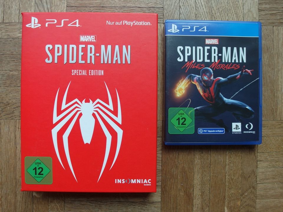 PS4 Spiele Spiderman Special + Miles Morales einz/zusam Top in Bayerisch Gmain