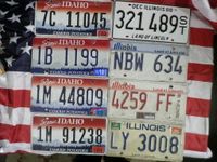 Original USA Nummernschild, Kennzeichen Idaho & Illinois Hessen - Wabern Vorschau