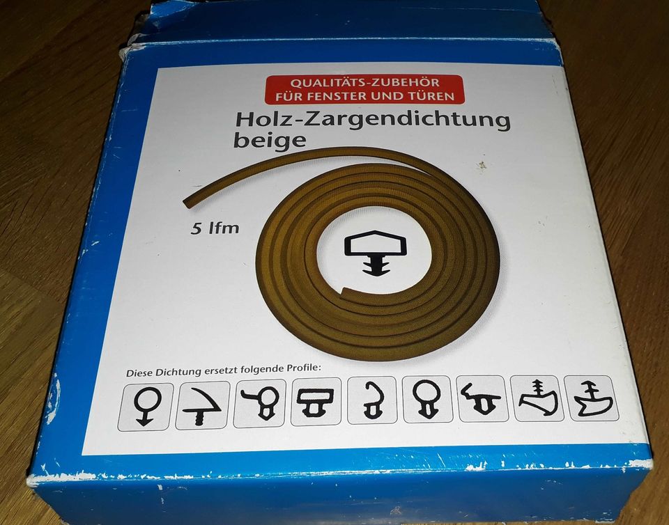Holz - Zargendichtung / Holzzargendichtung / Dichtung beige 4,65m in Hannover