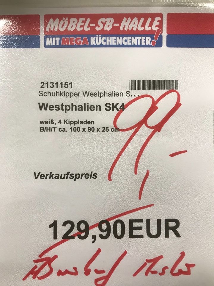 Schuhschrank, Schrank statt 129,-€* in Reichenbach (Vogtland)