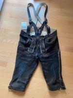 Herren Hirsch Lederhose Kniebundhose 2x Träger Gr 50 schwarz Bayern - Aßling Vorschau