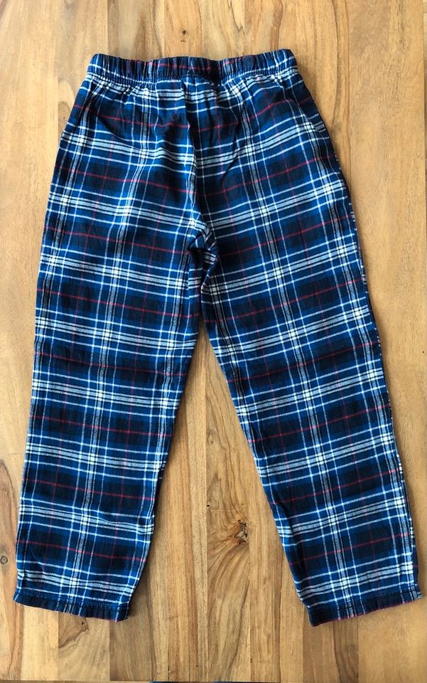 H&M Pyjama Hose * Flanell * blau kariert * kuschelig * 134/140 in Ratingen