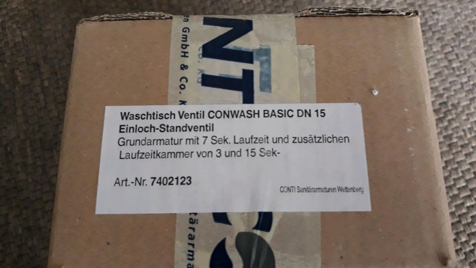 Waschtisch Ventil Conwash Basic Wasserhahn Armatur NEU in Bielefeld