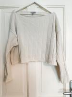 ASOS Pullover offwhite cropped loosfit weiß vanille creme Mitte - Wedding Vorschau